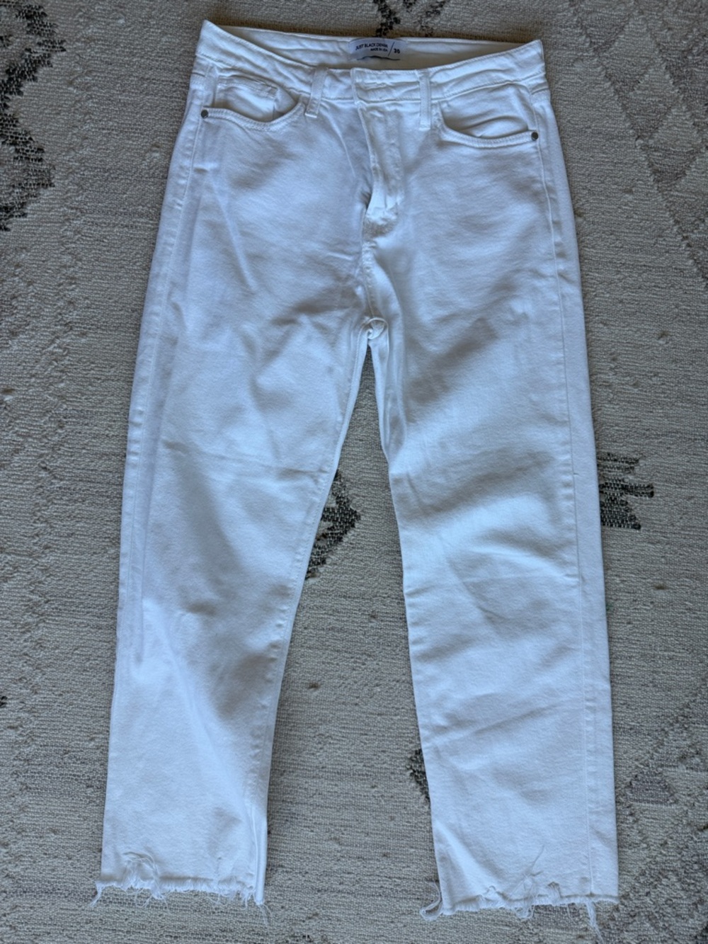 Just Black “White” Straight Leg Jeans